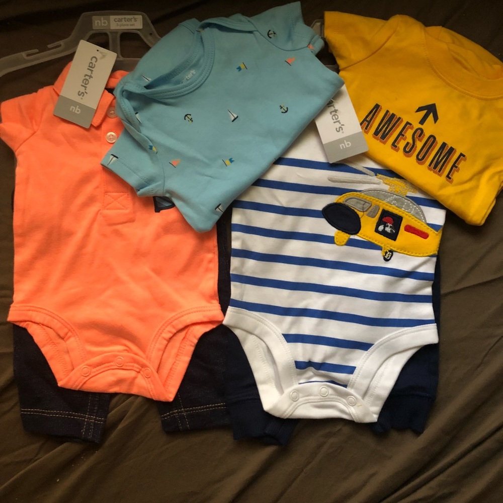 Carters three-piece short sleeve/pants outfit(2)